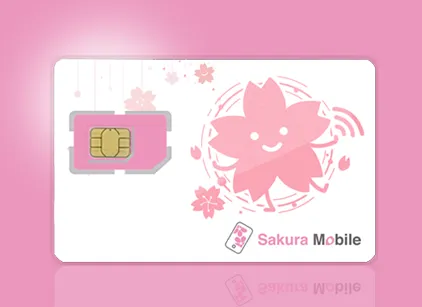 Image of Sakura Mobile physical SIM card.