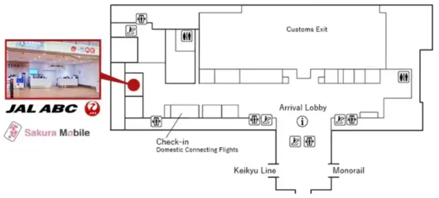Haneda Pickup Counter
