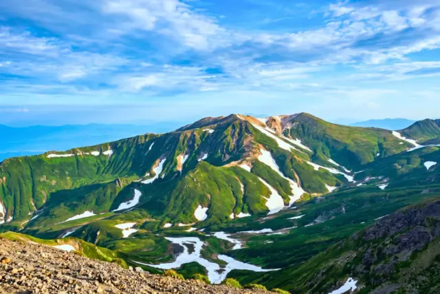 Mountain landscape in Daisetsuzan National Park