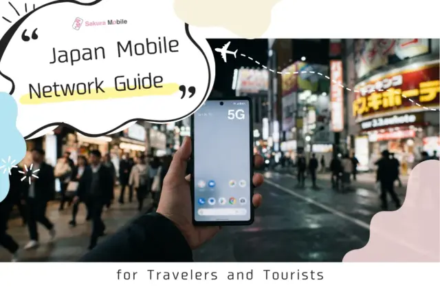 4G LTE and 5G signal on a smartphone while traveling in Japan.